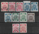 1918-1920 LATVIA Set Of 9 Used + 2 MLH Stamps (Michel # 2I,7A,7C,8A,8C,9A,9B,12A,46a,46b) CV €27.20 - Lettland