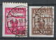 1919 LATVIA Set Of 2 Used Stamps (Yvert # 34,36) CV €10.50 - Lettland