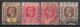 1914-1928 NIGERIA SET OF 4 USED STAMPS (Michel # 5ax,14II,25bII) CV €6.10 - Nigeria (...-1960)