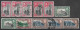 1938-1944 CEYLON Set Of 11 USED STAMPS (Michel # 230D,230F,231A,231G,235y,237x) CV €6.10 - Ceylon (...-1947)