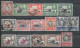 1938 KENYA,UGANDA,TANGANYIKA Set Of 9 Used Stamps (Michel # 52bC,53,55A,56A,58C,60D,62D,65IIC,66C) CV €10.60 - Kenya, Ouganda & Tanganyika