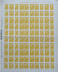 Feuille Entière N°208 - 0€01 - Jaune - LUXE** - Marianne De Beaujard Plié - 1 Bandes Phosphorescentes à Droite - 2008-2013 Marianne (Beaujard)