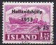 IS056B – ISLANDE – ICELAND – 1953 – RELIEF FUND FOR NETHERLANDS – SC # B13 USED - Gebraucht