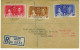 BERMUDA  KGVI 1937 Coronation SG 107-9 Registered  First Day Cover To Edinburgh - Bermuda