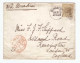 Inde 1878 Lettre Letter Cover  Bombay Via Brindisi Affranchissement Six Annas , Cachet Rouge Paid London - 1858-79 Kronenkolonie