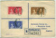 BARBADOS KGVI 1937 Coronation SG  245-7 Registered  First Day Cover To Oxford - Barbades (...-1966)