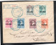 1915 , Complete Set Overprint , Scarce Blue Cancel " KARLOVSSI 1. Jan. 1915 "  Scarce Registered Label  ,ariv..   #1510 - Samos