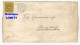 Suisse Lettre Timbre Rayon II 10 Rp Cachet Bleu Kolligen 19 Mars 1853 , YT N°15 - 1843-1852 Federale & Kantonnale Postzegels