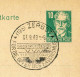 "DDR" 1949, SSt. "ZERBST, Fuer Die Opfer Des Faschismus" Auf Postkarte (L0062) - Postkarten - Gebraucht