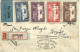 RECOMMANDE. ECHTERNACH.  ROSPORT.  PAR AVION. PREMIERE POSTE PAR AVION 17.08.1932 - Lettres & Documents