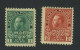 2x Canada Admiral War Tax Stamps #MR1 F/VF MR2 Fine Both Gum Damage GV = $35.00 - Kriegssteuermarken