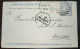 Br India Queen Victoria Postal Card With Error, Double Print, Tc Instead Of To, Used As Scan - 1858-79 Kolonie Van De Kroon