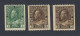3x Canada WW1 Admiral Stamps; #131-1c #134-3c #134-3c P.U. Guide Value = $40.00 - Neufs
