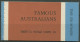 Australien 1968 Persönlichkeiten MH 42 Ed. N68/3 Postfrisch (C29457) - Postzegelboekjes