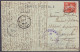 France - CP Luc-sur-Mer Affr. 10c Càd LUC-SUR-MER /30-6-1918 Pour Adjoint Supérieur à KONGOLO Congo Belge Via Capetown & - Cartas & Documentos