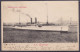 Chine (Formose) CP Paquebot "S.S. Tourane" Postée à Bord En Recommandé Affr. France N°129+132 Càd "LIGNE N /29 JUIN 1905 - Covers & Documents