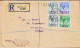 1947. BMA MALAYA / STRAITS SETTLEMENTS Georg VI 3 + Pair 6 + 15 C. On Fine Small Registered En... (Michel 9+) - JF543597 - Straits Settlements