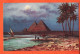 29613 / ⭐ Egypt The Pyramids At Moonlight Pyramides GIZEH Clair Lune Illustration MARCHETTINI 1910s LEHNERT LANDROCK 13 - Piramiden