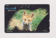 JAPAN -   Red Fox Cub Magnetic Phonecard - Japan
