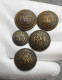 Lot Of Buttons Crimean War Napoleon III  1853 Lot 5psc - Knoppen
