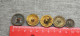 Lot Of Buttons Crimean War Napoleon III  1853 Lot 5psc - Buttons