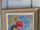 Delcampe - Ancien Tableau Bouquet De Fleurs Signé Simone Chamouillet Artiste Peintre Touraine - Olii