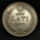 2 LATI 1925 ARGENT LETTONIE / SILVER - Letland