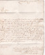 1712 - Pays Bas Espagnols - Lettre Pliée Avec Correspondance En Vieux Français Vers Bruxelles ? - 1621-1713 (Spaanse Nederlanden)