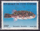 Timbre-poste Dentelé Oblitéré - Faune Marine Poissons Tetraodon Fluviatilis Poisson Gonfleur - N° 568 (Yvert) - RCI 1981 - Costa D'Avorio (1960-...)
