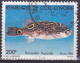 Timbre-poste Dentelé Oblitéré - Faune Marine Poissons Tetraodon Fluviatilis Poisson Gonfleur - N° 568 (Yvert) - RCI 1981 - Côte D'Ivoire (1960-...)