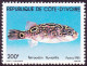 T.-P. Gommé Dentelé Neuf** - Faune Marine Poissons Tetraodon Fluviatilis Poisson Gonfleur - N° 568 (Yvert) - RCI 1981 - Côte D'Ivoire (1960-...)