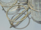 Delcampe - -ANCIEN SERVICE HUILIER VINAIGRIER SEL POIVRE CRISTAL Monture Métal Argenté   E - Glass & Crystal