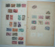 Delcampe - Belgien, Belgique - Unsortiertes Briefmarken-Konvolut Auf Blättern + Steckseite - Collections