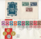 Israel - 17 Verschiedene FDC's Ab 1949 Neujahr Bis 1973 Chagall - Lettres & Documents