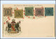 XX13537/ Briefmarken Litho AK Die Ersten Briefmarken Von Baden  Wappen - Briefmarken (Abbildungen)