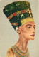 Egypte - Le Caire - Cairo - Musée Archéologique - Antiquité Egyptienne - Painted Limenstone Bust Of Queen Nefertiti ,wif - Museums