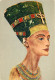 Egypte - Le Caire - Cairo - Musée Archéologique - Antiquité Egyptienne - Painted Limenstone Bust Of Queen Nefertiti ,wif - Museos