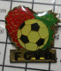 511D Pin's Pins / Beau Et Rare / SPORTS / FOOTBALL CLUB FRAMBOISE BALLON FCVB FC Villefranche-en-Beaujolais. - Football