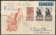 Trieste A - 1950/54 Lettera Raccomandata Espresso Da Trieste A Salerno + Cartolina Viaggiata Da Trieste A Trento 1954 - Storia Postale