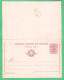 REGNO D'ITALIA 1893 CARTOLINA POSTALE UMBERTO I DOMANDA E RISPOSTA STACCATE Mil. 95 (FILAGRANO C24) C 7,5+7,5 NUOVA - Stamped Stationery