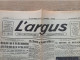 Tout 1er Numéro De " L' ARGUS De L'Automobile Et Des Locomotions - 1re ANNEE - N°1 - 15 Septembre 1927 - Andere & Zonder Classificatie