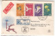 Nouvel An - Israël - Lettre Recom De 1952 - Oblit Haifa - Fleurs - Oiseaux - - Covers & Documents