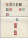 Delcampe - Portugal - Briefmarken-Konvolut Auf Alten Blättern, Dabei Auch Europa-Marken - Verzamelingen
