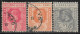 1912 SIERRA LEONE Set Of 3 Used Stamps (Michel # 82a,83,84) CV €4.70 - Sierra Leona (...-1960)