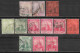 1896-1909 TRINIDAD Set Of 12 USED STAMPS (Michel # 37,38I,49,54a,54b,55,56,67,68) CV €6.70 - Trinidad & Tobago (...-1961)