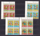 1990 San Marino Saint Marin PINOCCHIO, OMAGGIO A COLLODI 4 Serie Di 4 Valori MNH** Quartina Block 4 DISEGNO DI JACOVITTI - Unused Stamps