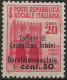 RSICDI3L - 1945 RSI/Castiglione D'Intelvi, Sass. Nr. 3, Francobollo Nuovo Con Traccia Di Linguella **/ - Emissions Locales/autonomes