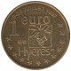 HYERES - EU0010.1 - 1 EURO DES VILLES - Réf: T295 - 1997 - Euro Van De Steden