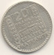 20 FRANCS 1938  ARGENT TTB+ - 20 Francs