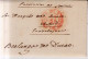 Año 1854 Prefilatelia Carta  A Berlanga De Duero Marca Sevilla Andalucia - ...-1850 Prephilately